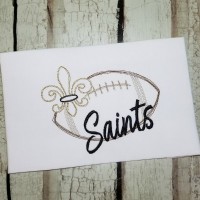 Saints Football Machine Embroidery Design 